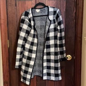 Black & white LA Hearts cardigan